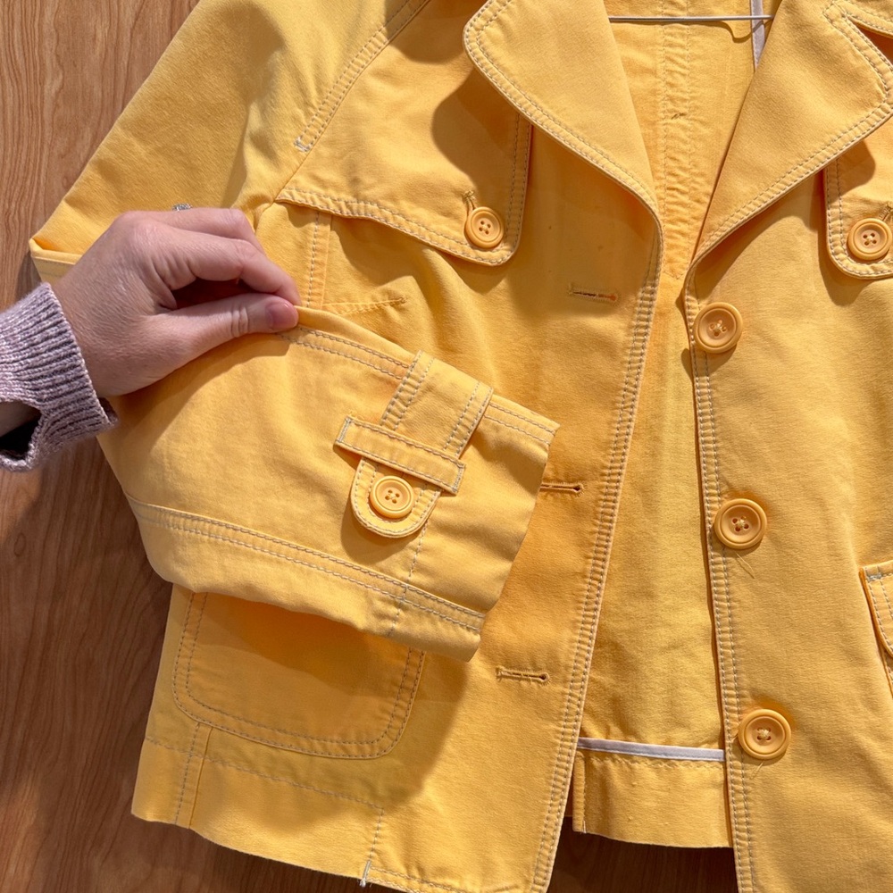 LOFT Women's Utility Jacket in Vibrant Yellow - Picture 3 of 5